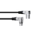 OMNITRONIC XLR-kaapeli 3-napainen 3m 90astetta sw