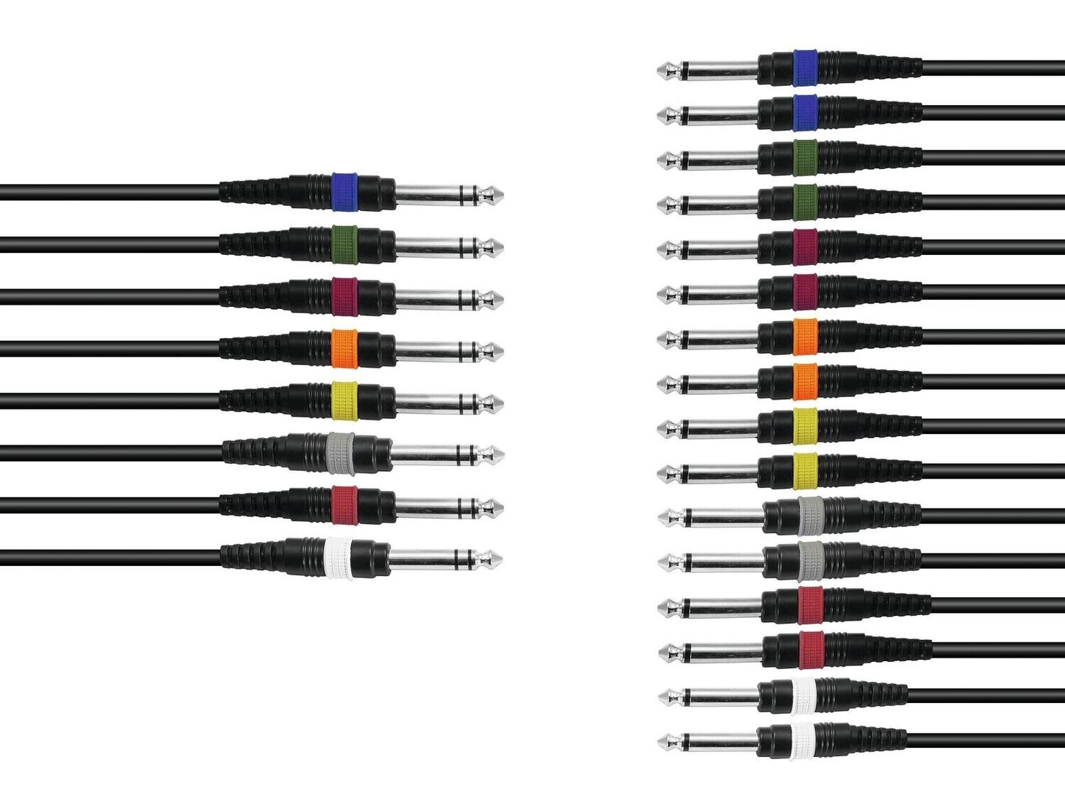 OMNITRONIC snakekaapeli 8x jack/16x jack mono 15m