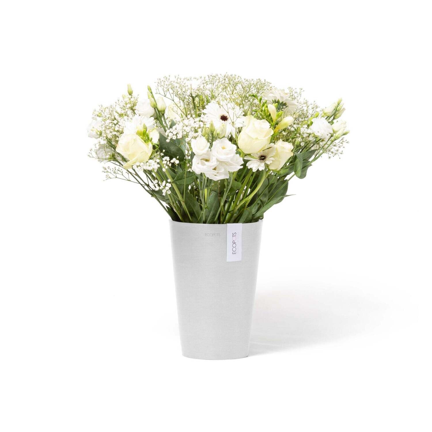 Kukkaruukku Pisa 21cm valkoinen