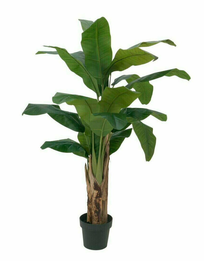 Banaanipuu tekokasvi ruukussa 120cm