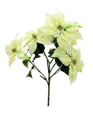 Joulutähti tekokukkaoksa 60cm, kerma Joulutähti tekokukkaoksa 60cm, kerma