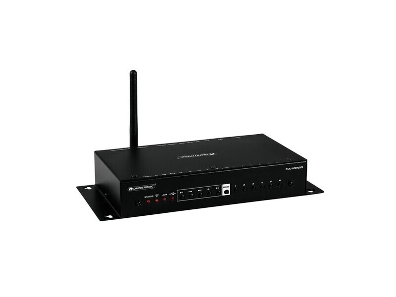OMNITRONIC CIA-40WIFI WLAN monihuoneinen suoratoistovahvistinjärjestelmä