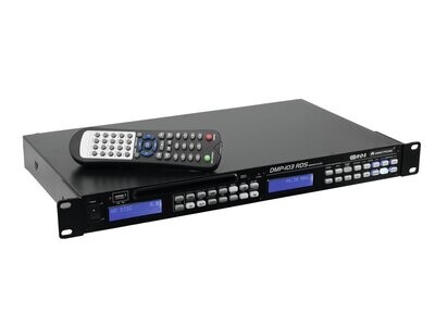 OMNITRONIC DMP-103RDS mediasoitin CD/ CD-R/CD-RW/MP3 CD, FM/AM virittimellä sekä USB-portilla