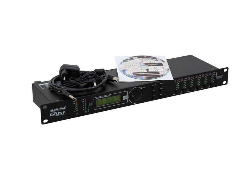 Omnitronic DXO-26E Digital controller - Digitaalinen jakosuodin - 6 ulostuloa