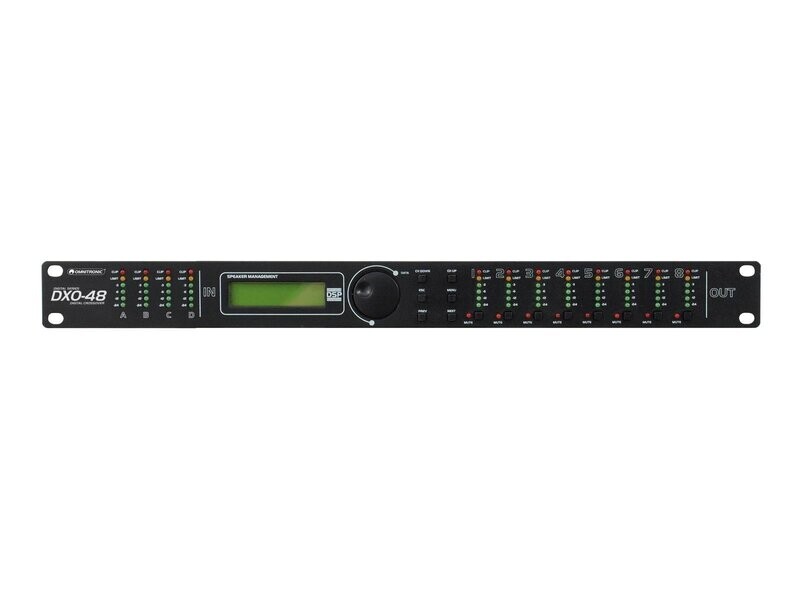 OMNITRONIC DXO-48E digitaalinen jakosuodin - 4 tuloa / 8 lähtöä