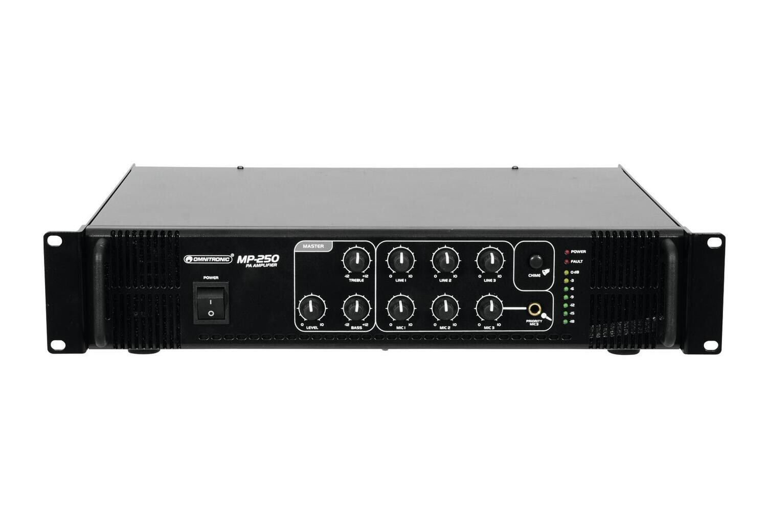 OMNITRONIC MP-250 ELA miksausvahvistin