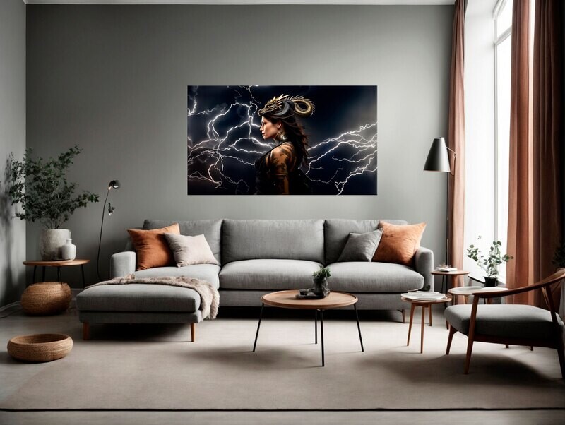 Canvastaulu - Queen of lightning  - useita kokoja