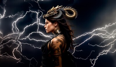 Canvastaulu - Queen of lightning - useita kokoja Canvastaulu - Queen of lightning - useita kokoja