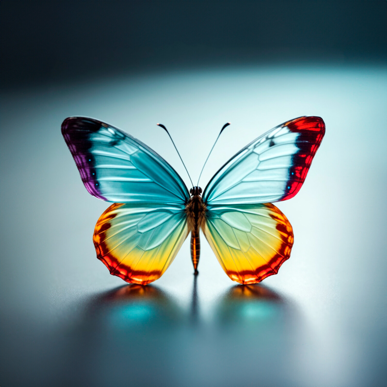 Canvastaulu - Lasiperhonen - useita kokoja