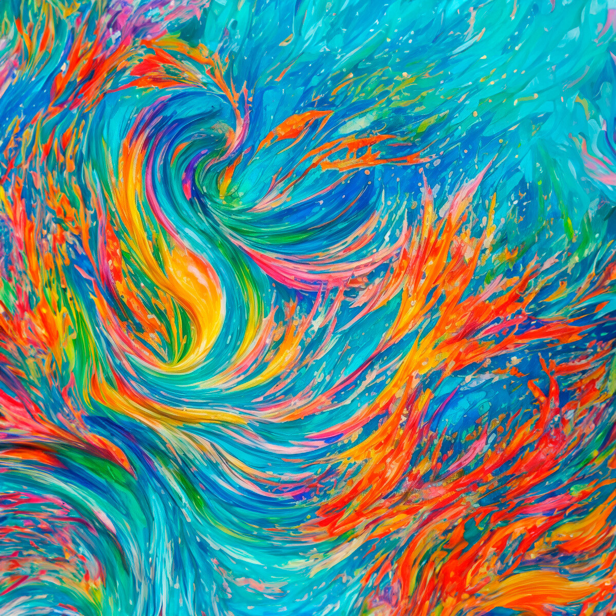 Canvastaulu - Värien loimu - useita kokoja