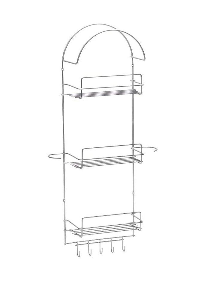 Siivouskaapin hyllykkö Beslag Design, 460x130x920mm, harmaa