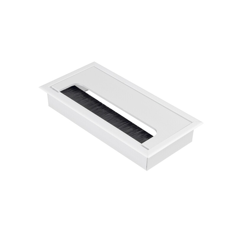 Kaapeliläpivienti harjaksilla - 3 väriä - 160x80mm