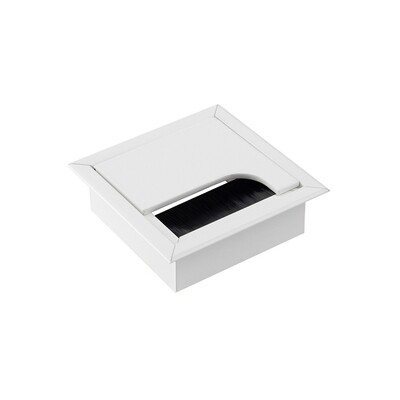Kaapeliläpivienti harjaksilla - 3 väriä - 80x80mm