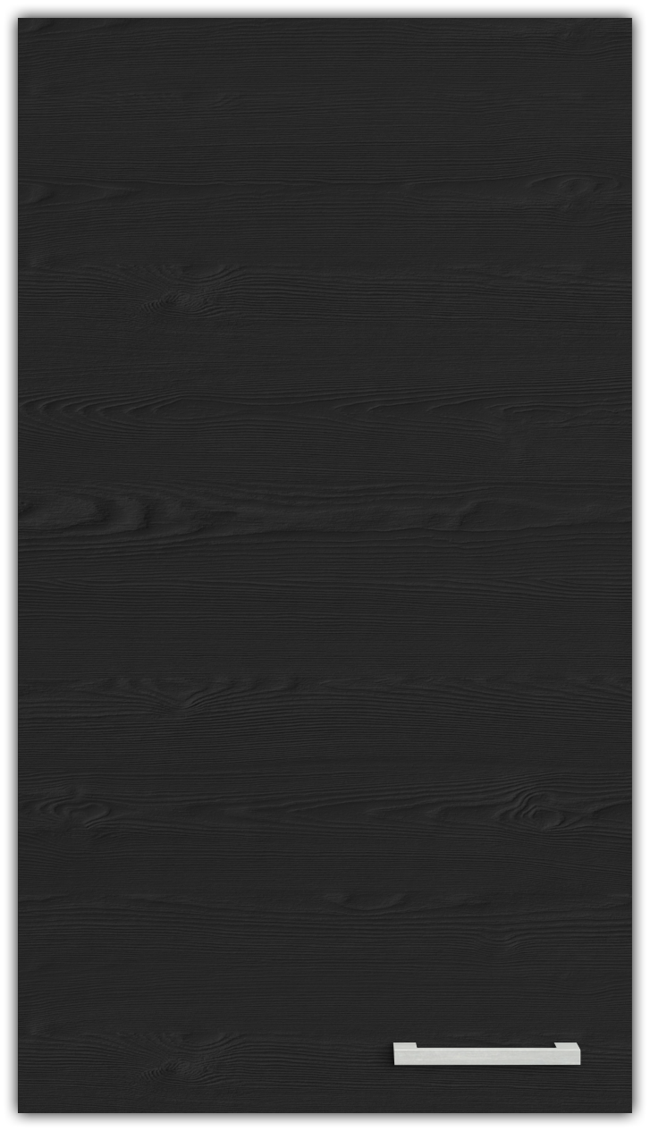 PAMEL Musta kuusi U999 - Kalusteovi laatikkoon - melamiini/MDF 18mm