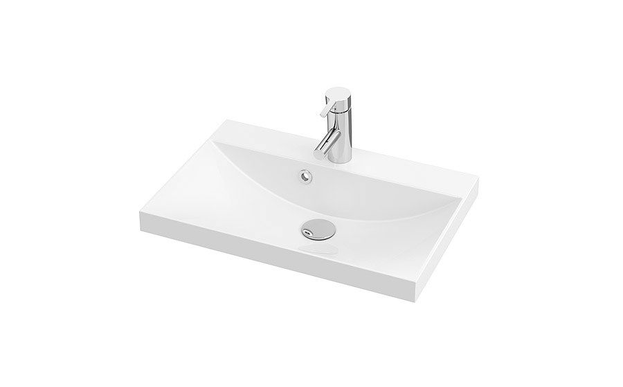 AALTO 600 C valumarmoriallas kiiltävä - L600 x S350mm