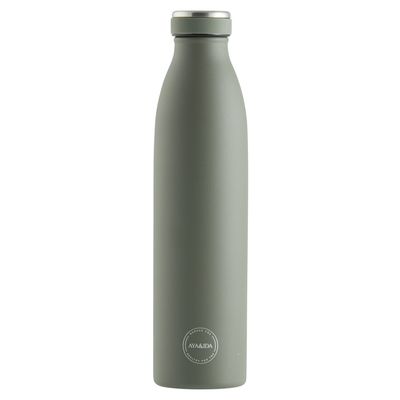 AYA&IDA teräsjuomapullo 750ml, Tropical Green Tyylikäs ja kestävä juomapullo