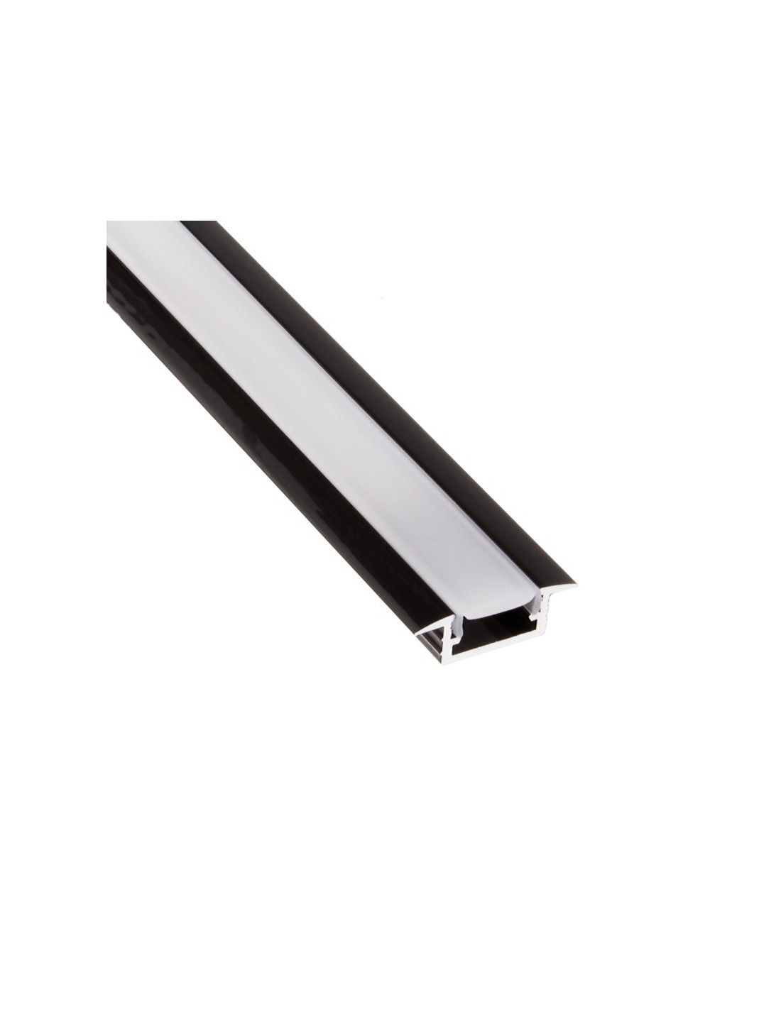 Uraprofiili BasicLine XL LED-nauhalle - 2 meträ - Musta