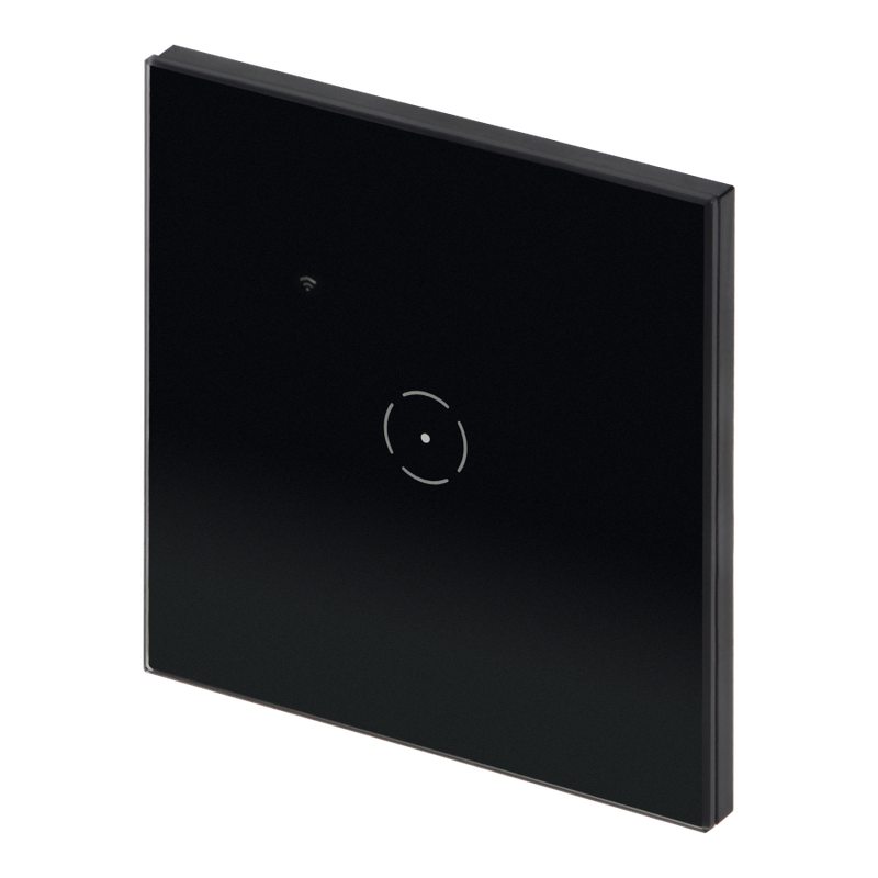 ​Wi-Fi Tuya Smart 1-valokatkaisija - musta lasi
