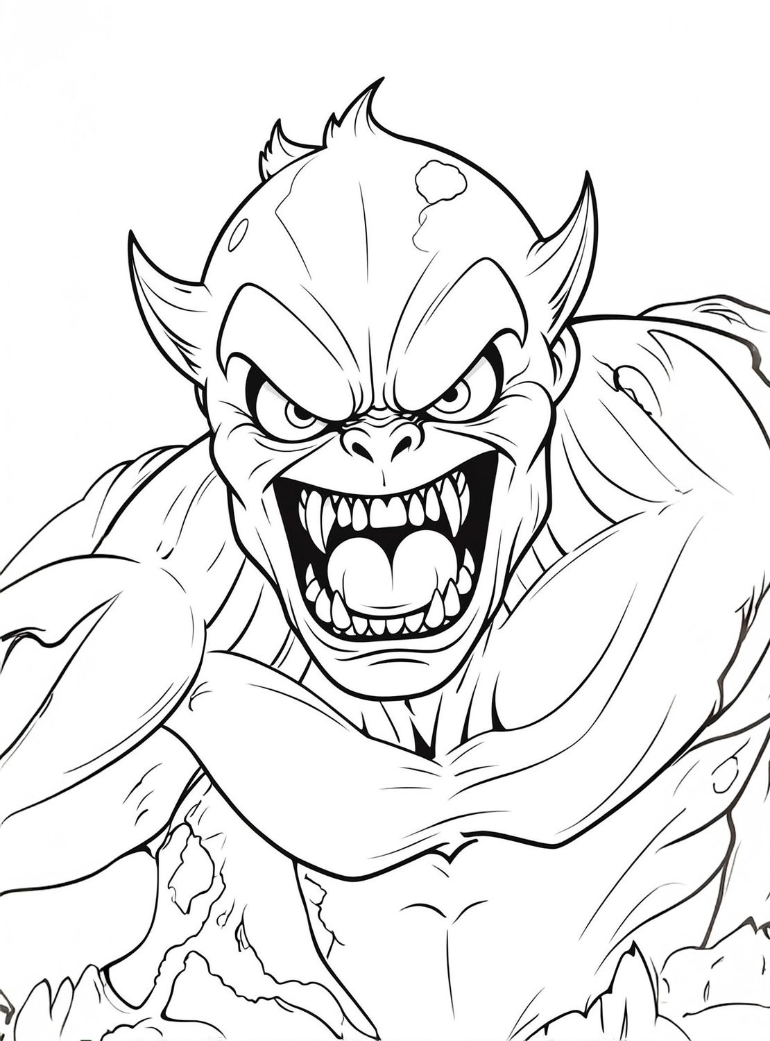 Värityskuva - väritystaulu - Örkki