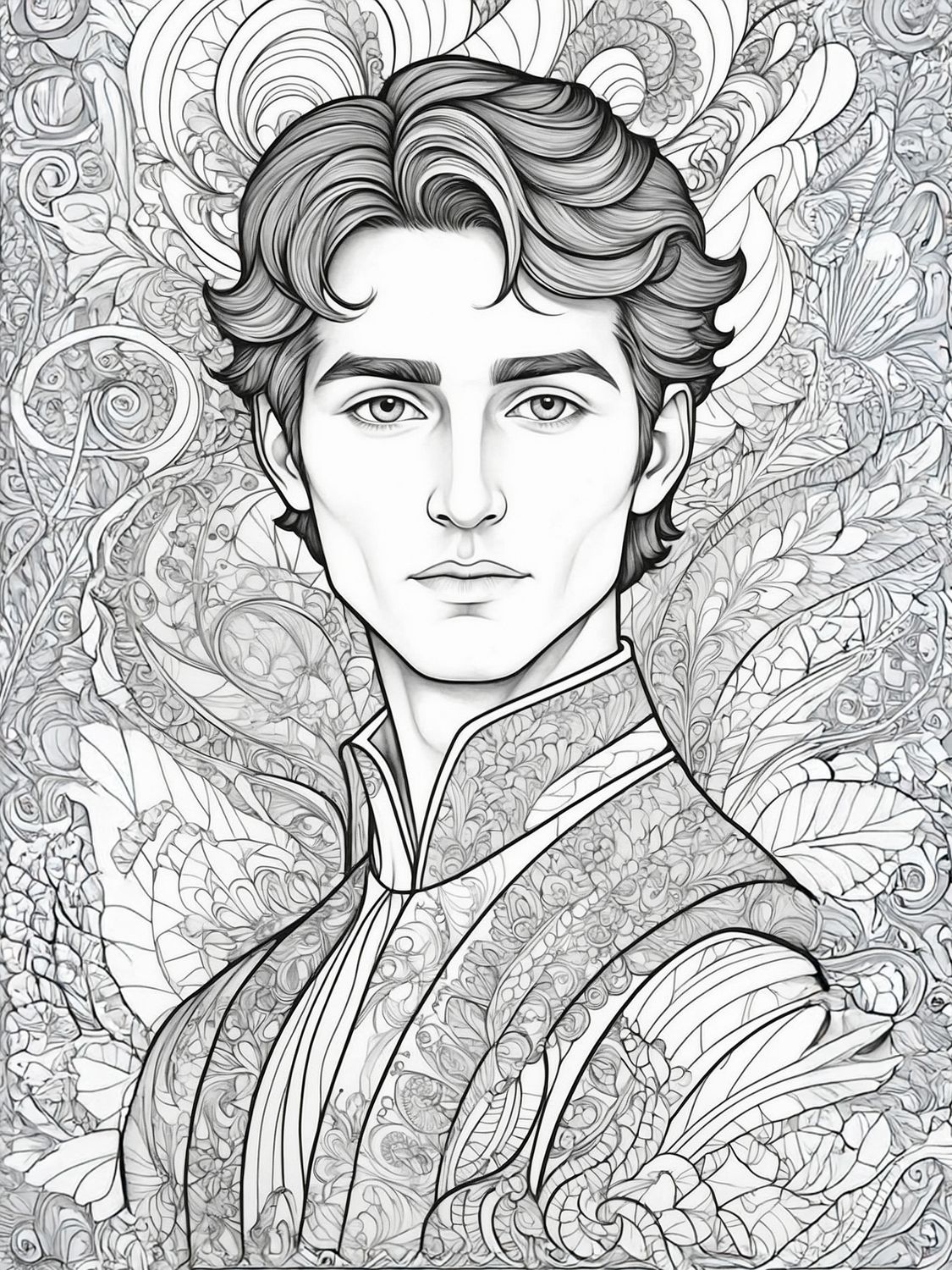 Värityskuva - väritystaulu - Mies