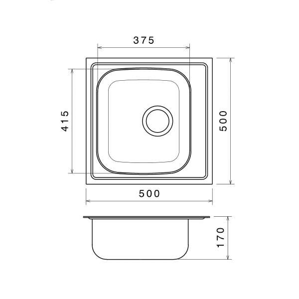 ADE 145 Lyra RST allas - 50cm kaappiin