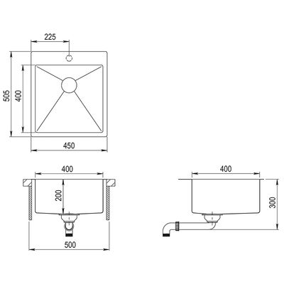 RST- allas - 450x505mm