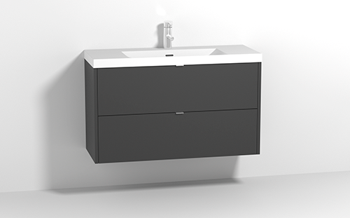 AALTO PLUS COLOR - allaskaappi 1000mm - Matta musta - OTSOSON