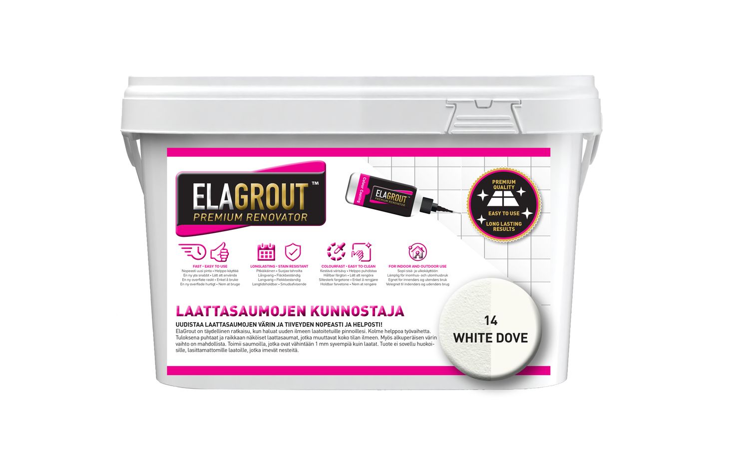 ElaGrout laattasaumojen kunnostaja - White Dove