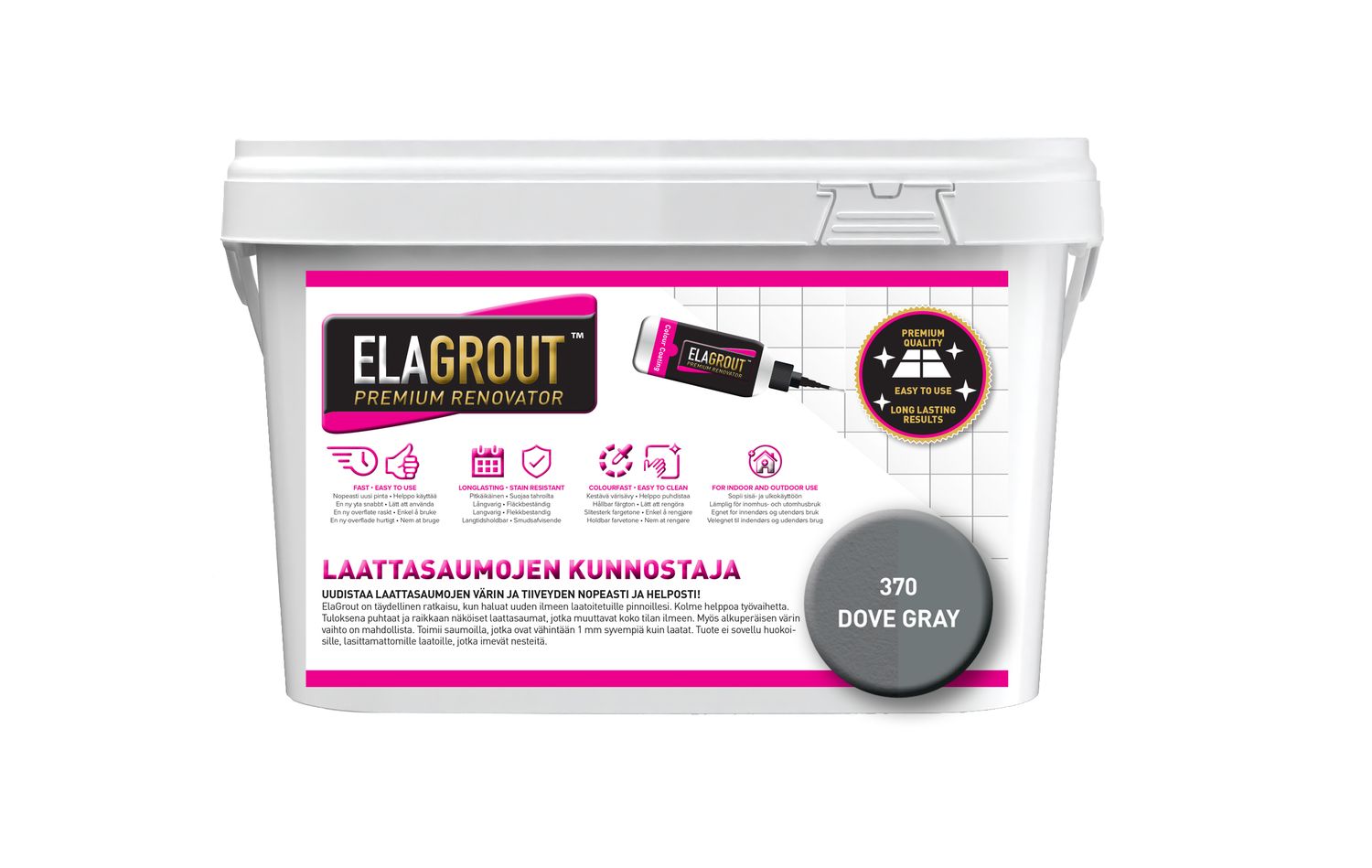 ElaGrout laattasaumojen kunnostaja - Dove Gray