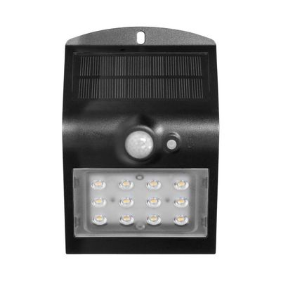 Aurinkokäyttöinen LED-seinävalaisin liiketunnistimella