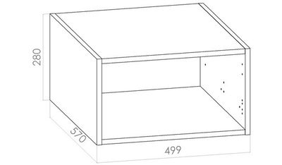 Yläkomero leveys 500mm / K280mm / S570mm Yläkomero leveys 500mm / K280mm / S570mm