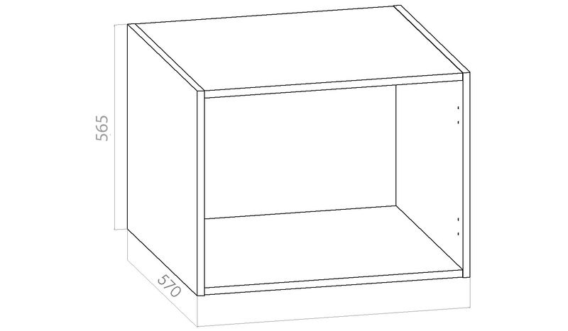Yläkomero leveys 300mm / K565mm / S570mm
