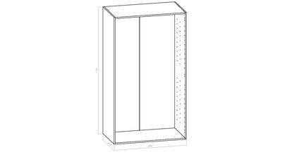 Komeron runko - L 1000mm (100cm) - S 570mm - K 1750 (1900)