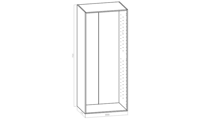Komeron runko - L 900mm (90cm) - S 570mm - K 1920mm (2070) Komeron runko - L 900mm (90cm) - S 570mm - K 1920mm (2070)