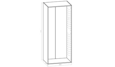 Komeron runko - L 900mm (90cm) - S 570mm - K 1920mm (2070) Komeron runko - L 900mm (90cm) - S 570mm - K 1920mm (2070)