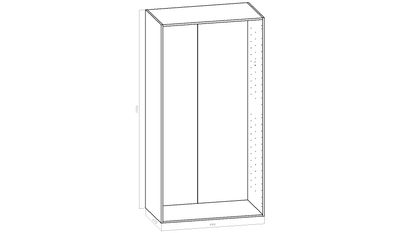 Komeron runko - L 1000mm (100cm) - S 570mm - K 1920mm (2070)