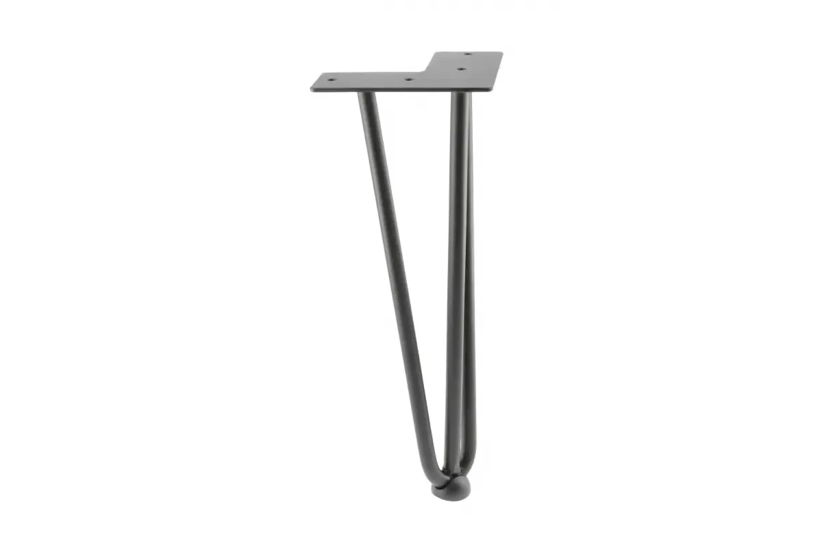 Sohvapöydänjalka - 12 x 304mm - musta