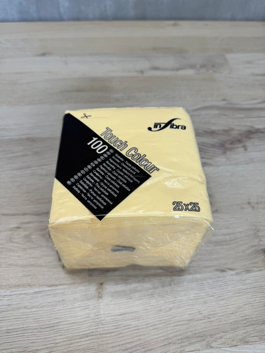 Servietit, vaaleankeltainen 25x25cm