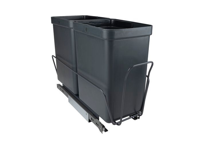 Jätevaunu KAPEA 2x10L - harmaa - 180 x 450 x 350 mm Jätevaunu KAPEA 2x10L - harmaa - 180 x 450 x 350 mm