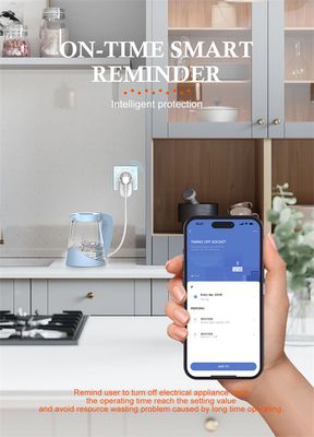 Wi-Fi Smart – Älykäs pistorasia LED-yövalolla ja etäohjauksella Wi-Fi Smart – Älykäs pistorasia LED-yövalolla ja etäohjauksella