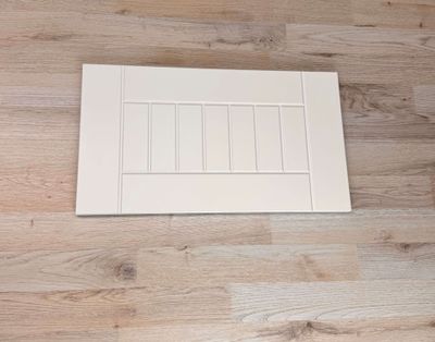 Laatikon ovilevy RAITA - Maalattu MDF - valkea 500 - 279 x 495