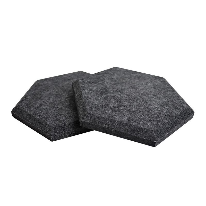 Hexagon akustiikkalevy - 3 kpl paketti - Tumma harmaa