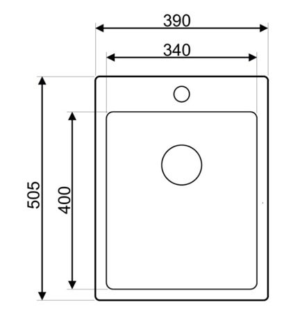 Olfato 400 keittiöallas 390x505 mm – kompakti RST – Pronssi