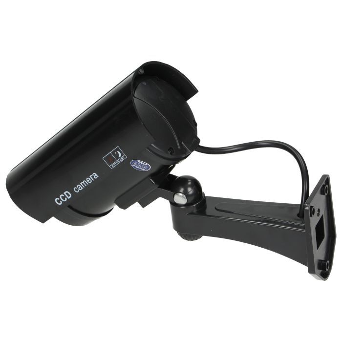 Valevalvontakamera - dummy camera - patterilla - vilkkuva punainen valo