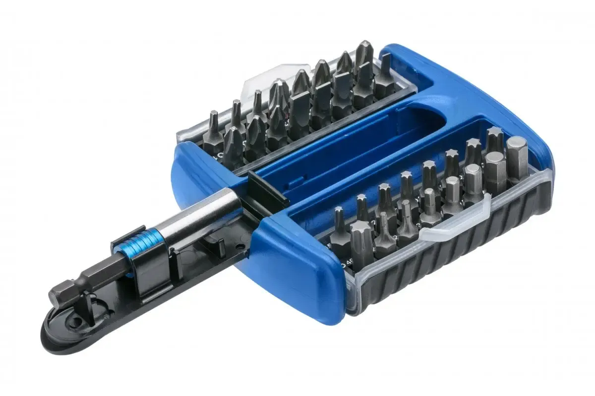 Ruuvikärkisarja 1/4” magneettisella ruuvauskärjen pitimellä – S2-teräs, 32-osainen