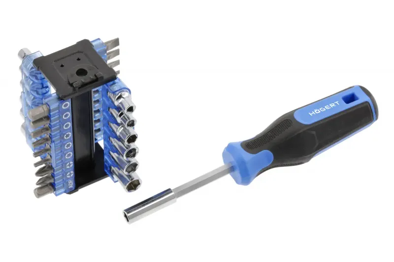 34-osainen ruuvimeisseli/hylsysarja – ammattilaisen monitoimityökalu