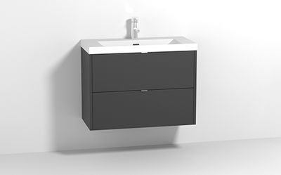 AALTO PLUS COLOR - allaskaappi 800mm - Matta musta