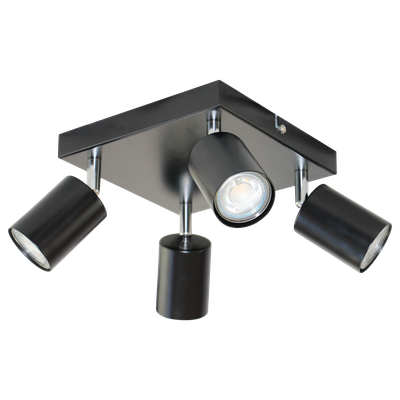 DOA SP 4 Musta monipuolinen kattovalaisin GU10