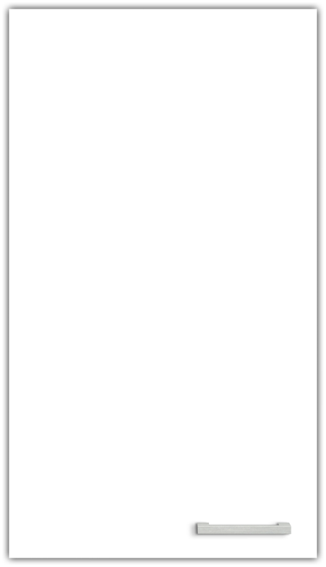 PAMEL Puhdas valkoinen W1100 - Kalusteovi laatikkoon - melamiini/MDF 18mm