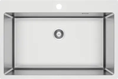 Olfato 800 keittiöallas 505x760 mm – iso ja syvä ruostumaton teräsallas